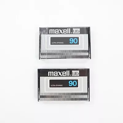 MAXELL UD 90 Cassette Tapes - New Without Seal - Made In Japan (Lot Of 2) • $19.99