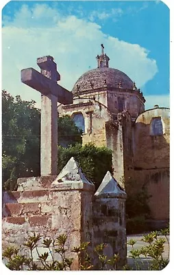 View Of Cathedral 3th Order Temple Detail Cuernavaca Morelos Mexico Postcard • $29.99