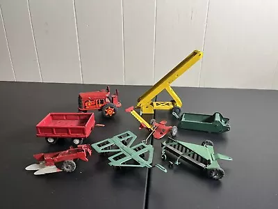 Vintage Line Mar Toys Japan Tin Tractor & Farm Equipment-Wagon Elevator Plow • $34.99