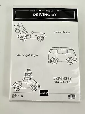 Stampin Up Driving By Cling Stamp Set Trasnsportation Car Van VW Brand New • $9.95