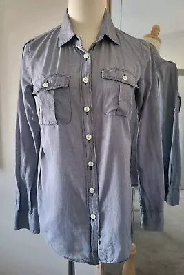 J. Crew Chambray-Look  Shirt Womens XS Perfect Fit Button Down Cotton Blue • $5