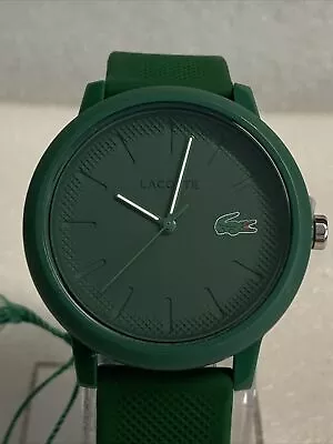Lacoste Mens Green Silicone Strap Watch. 12.12. • £49.99