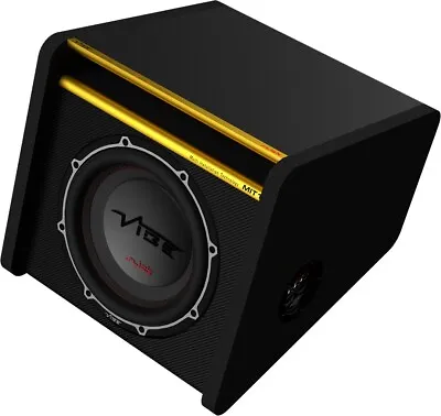 VIBE SLICK MIT 12  Bass Enclosure Car Sub With Amp & Wiring Kit SLICKMIT12-V3 • £349