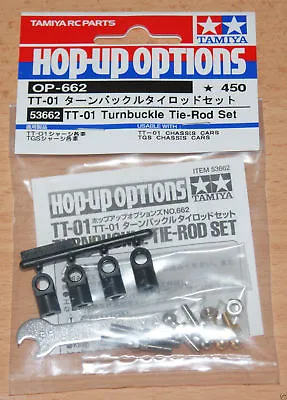Tamiya 53662 TT-01 Turnbuckle Tie-Rod Set (TT01/TT01E/TT02/TT02D/TGS) • $16.44