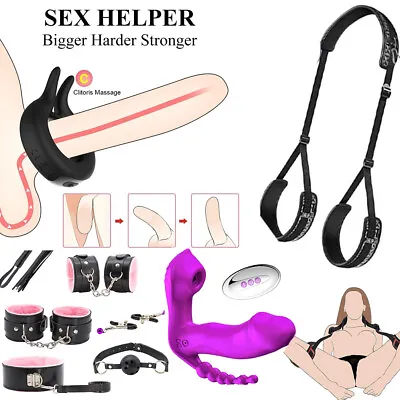 Kinky BDSM Kit Couples Bondage Set Restraints Whip Handcuffs Valentine's Day Toy • $12.99