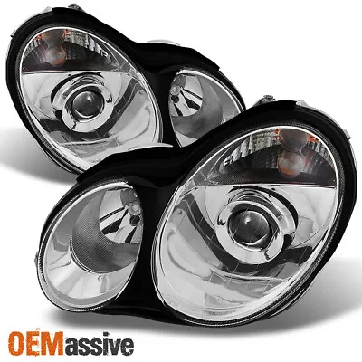 Fit 2001-2005 Benz W203 C-Class Sedan Projector Headlights Lights Lamps 01-05 • $158.99