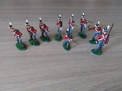 Airfix 1 32 Soldiers Napoleonic / Waterloo 9 Painted British Infantry • £20