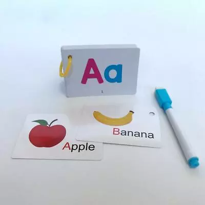 Alphabet Flash Cards A-Z Kids Toddlers Preschool Early Learning Resource Pen N 4 • £2.72