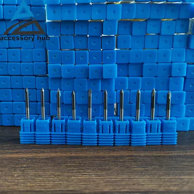 10Pcs 1/8  2 Flute 60 Degree Carbide Chamfer Mills - Single End – TiALN Coated • $30.99