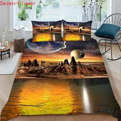 Pure Forgetfulness 3D Printing Duvet Quilt Doona Covers Pillow Case Bedding Sets • $79.20