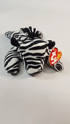 Beanie Babies Ziggy 1995 PVC TY With Tag Zebra • £6