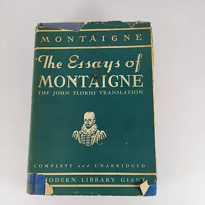 The Essays Of Montaigne John Florio Translation 1st Modern Library Print 1933 • $16.99