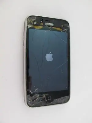 Apple IPhone 3 Smartphone 16GB Model A1241 Cracked Screen For Parts • $11.04