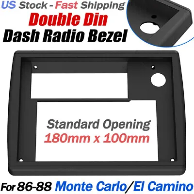 For 86-88 Chevy Monte Carlo El Camino Double Din Dash Radio Bezel Bracket Mount • $47.99