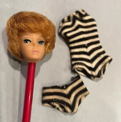 Vintage- Rare White Ginger Bubblecut Barbie Doll- HEAD ONLY + Original Swimsuit • $19.99