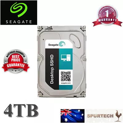 Seagate SSHD Gen3 SSD Hybrid 3.5'' 4TB Desktop Hard Drive OEM • $129