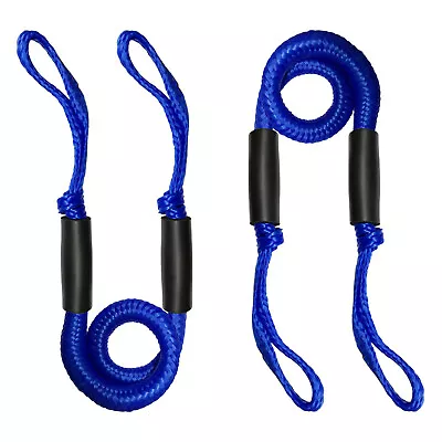 Bungee Dock Line Boat Rope Dock Tie Mooring Rope Stretchable Docking String2Pack • $18.99