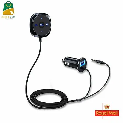 Bluetooth Car Kit AUX-in USB MP3 Player FM Transmitter Radio Handsfree Charger • £9.76