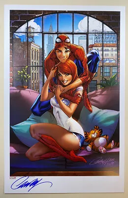 J SCOTT CAMPBELL Signed AMAZING SPIDER-MAN RENEW YOUR VOWS 1 11  X 17  ART PRINT • $49.99