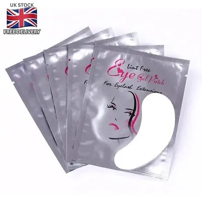 £6.99 • Buy 100 Pairs Eyelash Extension Under Gel Eye Pads Salon Lint Free Patches Make-Up