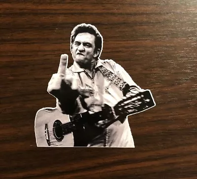Johnny Cash Sticker - Middle Finger Sticker • $3.99