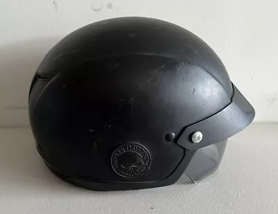 Harley-Davidson Men's Cross Roads Half Helmet W/ Sun Shield 98282-14VM Sz Large • $79.99