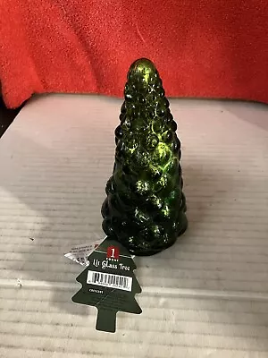 LED Mercury Glass Retro Christmas Tree In Green - Christmas Vintage Style DWK • $19.99