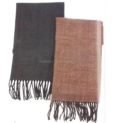 1 Men's Premum Scarf Long Warm Winter Soft Cashmere Feel Black/White/Coffee • $3.99