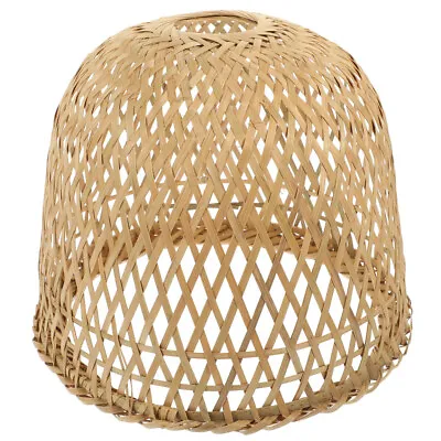  Wicker Pendant Lamp Shade Chandelier Bamboo Lampshade Ceiling • £11.56