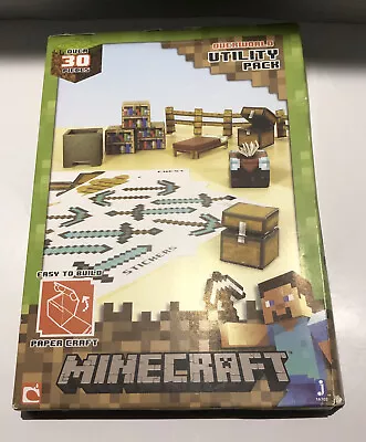 Minecraft Paper Craft Utility Pack - Over 30 Pieces - New/Damaged Box • $14.30