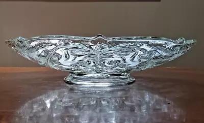Antique McKee Early American Rock Crystal Glass Large Centerpiece 12 X 2 1/2  • $24