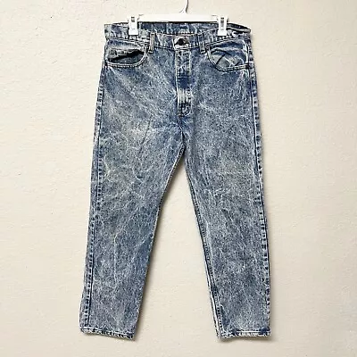 Vintage Levi’s 505 Light Blue Acid Wash Denim Jeans USA Made Cotton Size 36x30 • $49.99