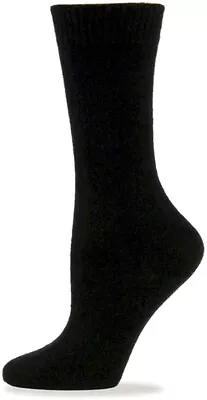 B.ella ESF16227 Womens 2-Pack Black Cashmere Blend Mid Calf Socks Shoe Size 5-10 • $49.30