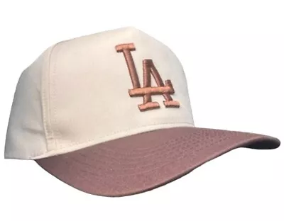 Los Angeles Dodgers Vtg Style Adjustable Cap LA MLB Yupoong Hat  Tan Snapback • $30