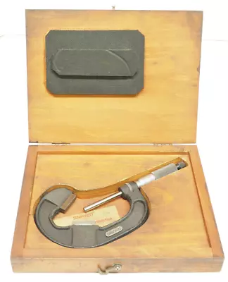$169.99 • Buy Starrett  No 483 1 -2  V Anvil Micrometer Flat Spindle Carbide Pads Free Ship