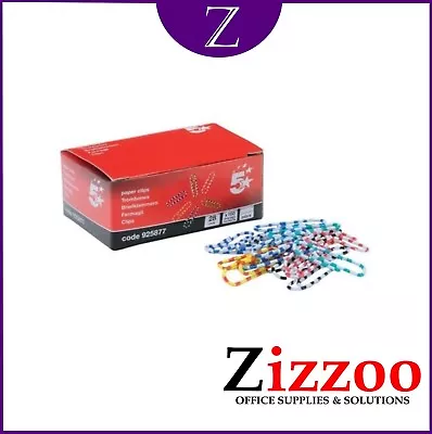 Paper Clips Zebra Style 28mm In Assorted Colours Pack Of 150 • £2.90