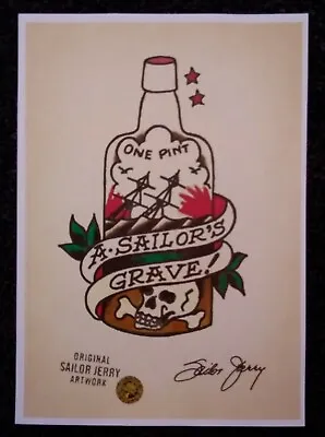 Vintage Sailor Jerry Tattoo Flash Print Size A4. Tattoo Machine  • £4.95