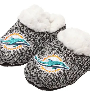 FOCO NFL Miami Dolphins Infant Knit Baby Bootie Shoe • $10.99