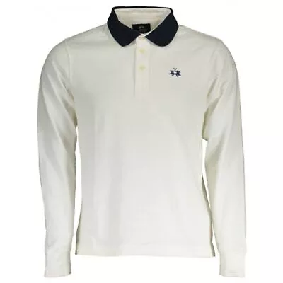 La Martina White Cotton Polo Men's Shirt Authentic • $120