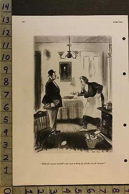 $21.95 • Buy 1936 Paul Webb Poor Kitchen Whiskey Hillbilly Vintage Sexy Esquire Cartoon Va47