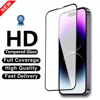 $4.29 • Buy Tempered Glass Screen Protector For IPhone 14 13 12 11 Pro XS Max XR 8 7 Plus