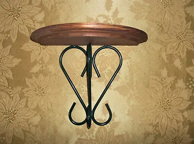 Wood And Iron Scroll - Hanging Wall Shelf Decor- Vtg Home Interiors • $13.99