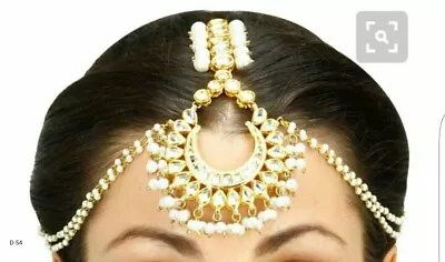 Indian Gold Plated Matha Patti Tikka Hair Harness Head Jewelry Fashion Jewelry • $19.79