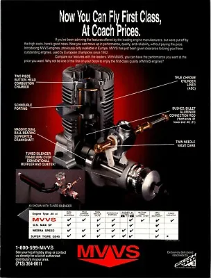 MVVS RC Engine Vintage Print Ad Wall Art Decor .40ci • $17.99