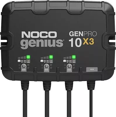 Genius GENPRO10X3 3-Bank 30A (10A/Bank) Smart Marine Battery Charger 12V • $302.20