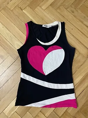Moschino Jeans Heart Print Vest Tank Size I 42 • $50