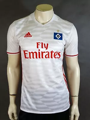 Hamburg Home Football Shirt Jersey Trikot 2016 - 2017 Adidas M • £47.99