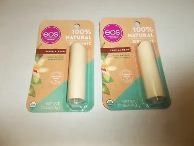 2 EOS Vanilla Bean 100% Natural Organic Shea Lip Balm Evolution Of Smooth • $8.99