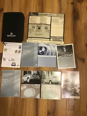 2007 07 Mercury Mountaineer Owner's Manual Packet Set + Factory Window Sticker • $18.75