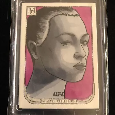 Ufc Thug Rose Namajunas  Museum Canvas Sketch 1 Of 1 • $135